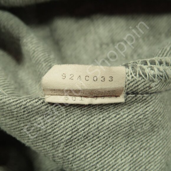 Vintage Levis 501 Jeans Womens 30 Gray Faded Ripped Raw Hem Urban Renewal 80s - Picture 6 of 8